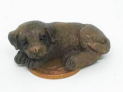 Dolls house labrador dog - house,