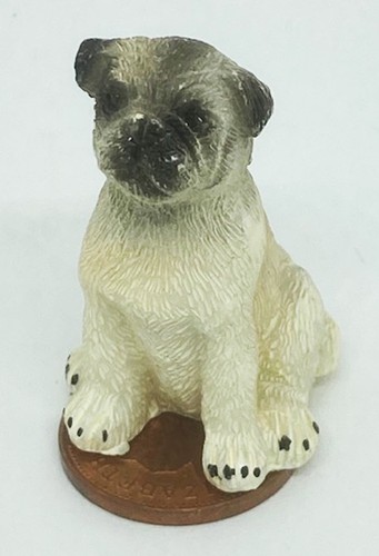 Dolls house pug dog miniature - house,