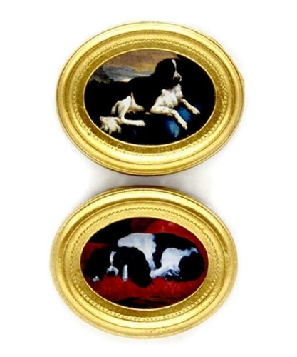 Dolls house dog paintings - 2,