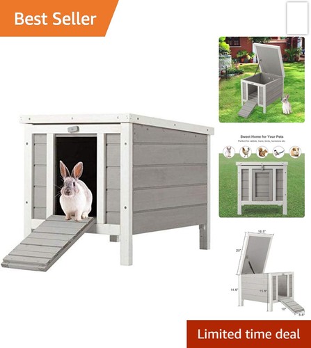 Pet wooden hide house rabbit - pet,