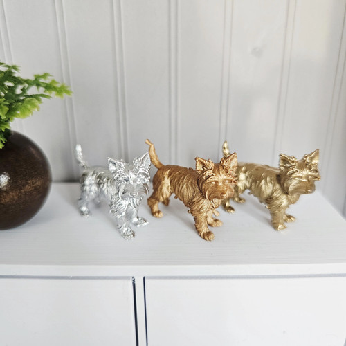 Yorkshire terrier dog ornament - terrier,