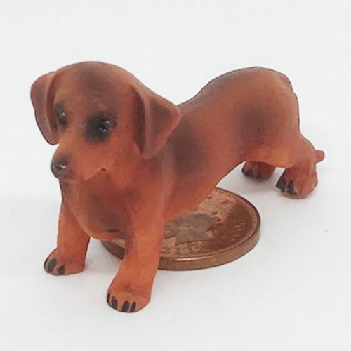 Dolls house dachshund dog - dolls,