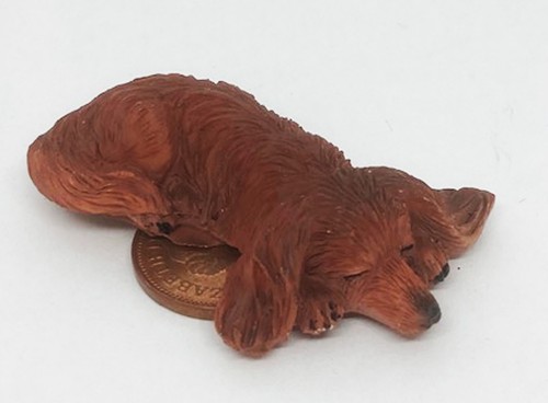 Dolls house dachshund - house, dog