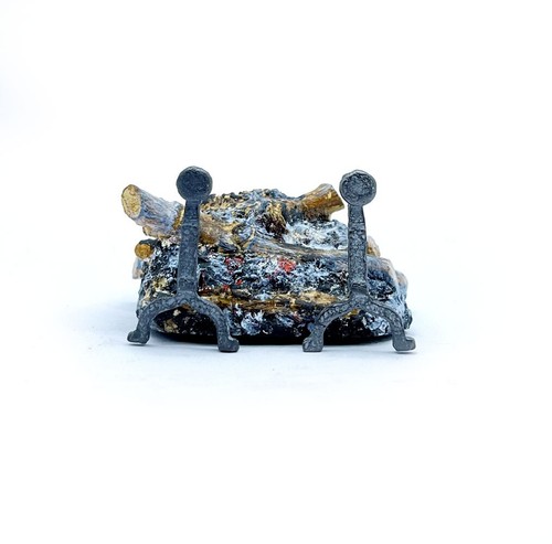 12th scale dolls house - dolls, fire