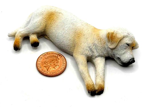Dolls house sleeping labrador - dolls,