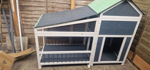 Wood dog house - house, with