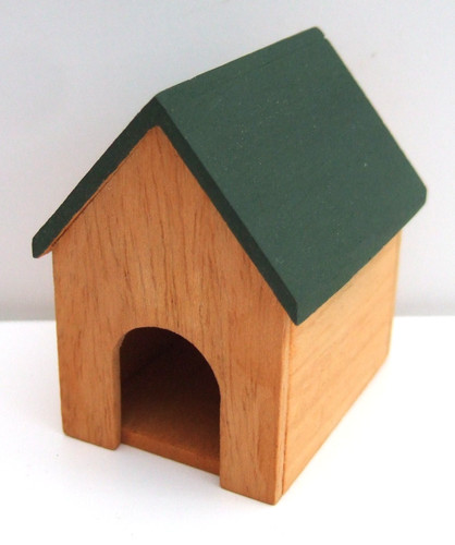 Dolls house dog kennel - house,