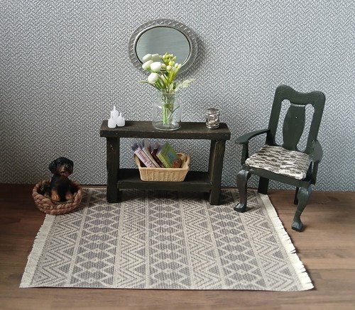 Dolls house console table - house, with