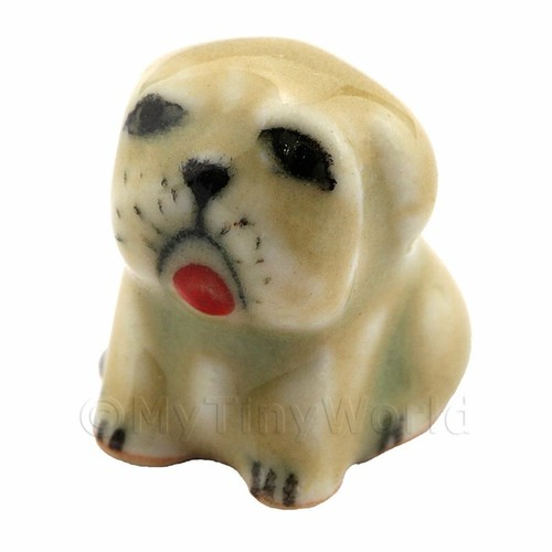Dolls house miniature ceramic - house,